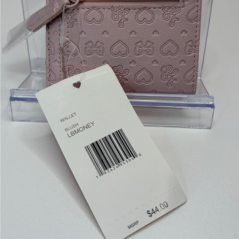 Love Betsey Blush Heart & Bow Embossed Wallet - Picture 5 of 13